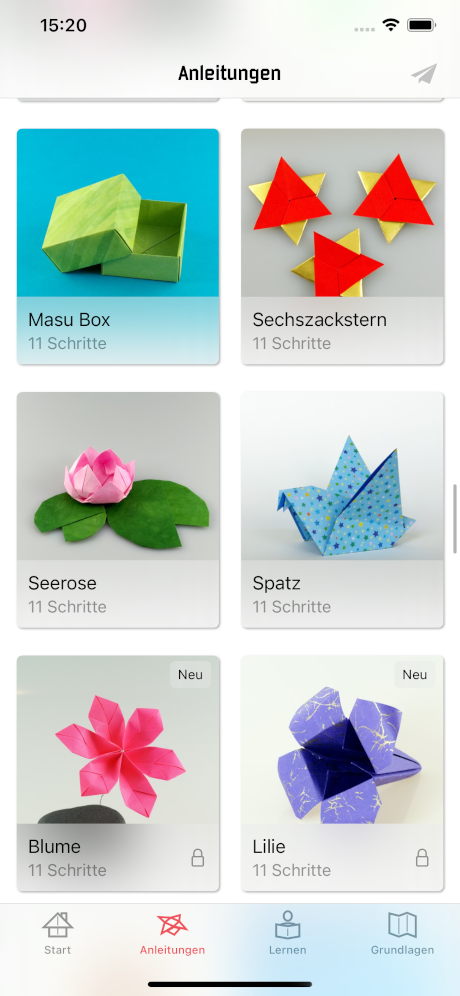 iPhone Screenshot Galerie