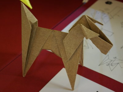 Origami Irish Terrier