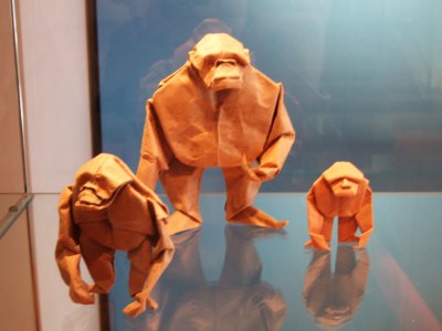 Origami Gorillas von Akira Yoshizawa