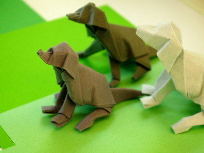 Origami Hunde von Dave Brill
