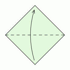 Origami Becher Schritt 1