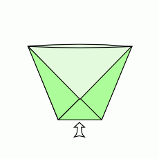 Origami Becher Schritt 7