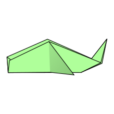 Origami Fisch Schritt 12