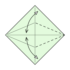 Origami Fisch Schritt 3