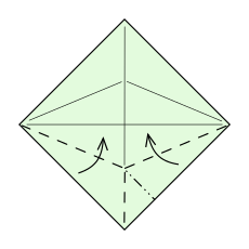 Origami Fisch Schritt 4