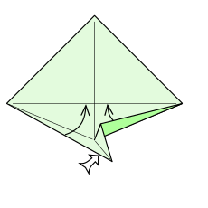Origami Fisch Schritt 5