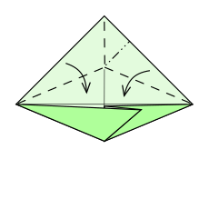 Origami Fisch Schritt 6
