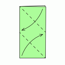 Origami Häkchen Schritt 2