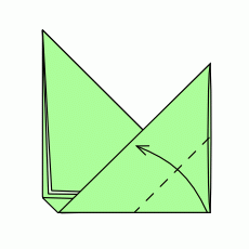 Origami Häkchen Schritt 4