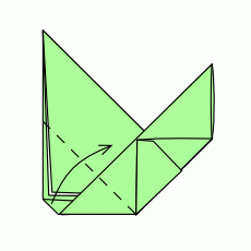 Origami Häkchen Schritt 5