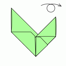 Origami Häkchen Schritt 6