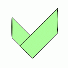 Origami Häkchen Schritt 7