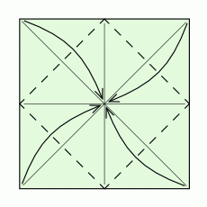 Origami Himmel und Hölle Schritt 3