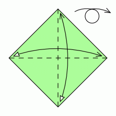 Kranich Schritt 1