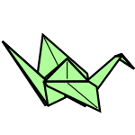 Origami Kranich Faltanleitung