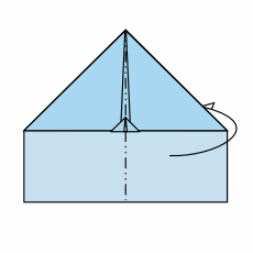 Papierflieger Schritt 6