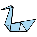 Origami Schwan Faltanleitung