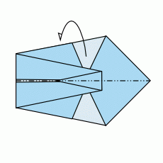 Origami Schwan Schritt 7