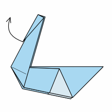 Origami Schwan Schritt 7