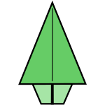 Weihnachtsbaum Faltanleitung Origami Weihnachtsbaum Faltanleitung
