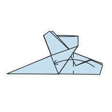 Origami Stiefel Schritt 8