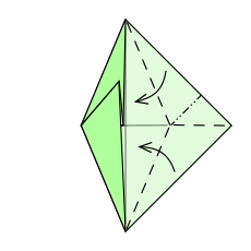 Origami Fischform Schritt 5