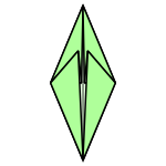 Fischform Faltanleitung Origami Fischform Faltanleitung
