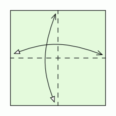 Windmühlenform Schritt 1