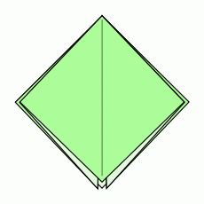 Zusammengeschobenes Quadrat Schritt 4