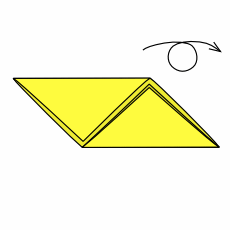 Serviette Bischofsmütze Schritt 3