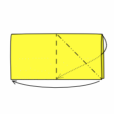 Serviette Dreifacher Tafelspitz Schritt 2
