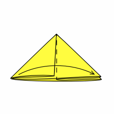 Serviette Dreifacher Tafelspitz Schritt 5
