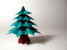 Origami Tannenbaum Faltanleitung Anleitung Origami Tannenbaum falten