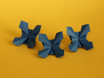 Origami Kornblume