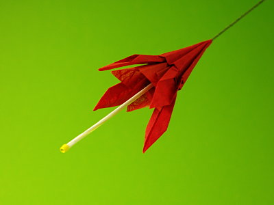Origami Fuchsie aus Washi