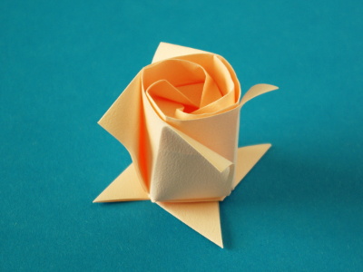 Origami Rosenknospe
