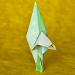 Origami Blume aus zwei Geldscheinen