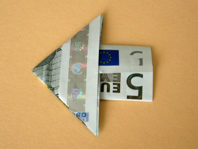 Origami Pfeil als Geldgeschenke