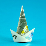 Origami Zauberhut aus einem Geldschein