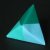Origami Toshie's Juwel aus drei Modulen