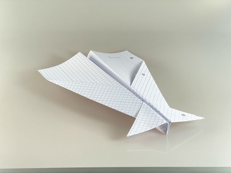 Origami Canard Flugzeug aus einem DIN A4 Blatt