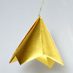 Origami Glocke aus Folienpapier