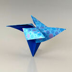 Helikopter aus Origami Papier