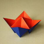 Himmel und Hölle aus Duocolor Origami Papier