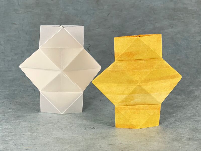 Origami Laterne aus Origami-Papier