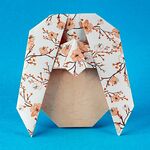 Origami Mädchen mit Stirnband