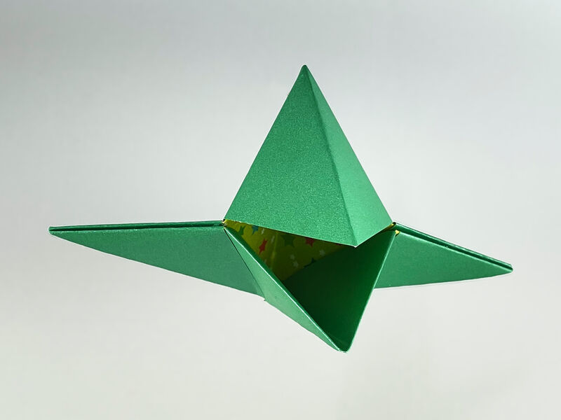Origami Schnapper aus Origami-Papier