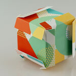 Origami Visitenkartenwürfel