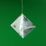 Origami Weihnachtsdeko aus Folienpapier