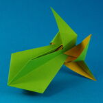 Wirbelwind aus Origami Papier